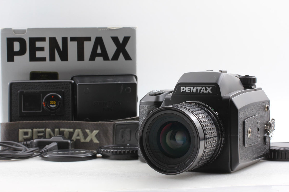 *Top MINT in Box* PENTAX 645N SMC A 45mm F2.8 Lens 120 220 Film Back From JAPAN