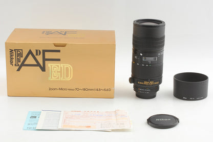 *Top MINT+++ in Box* Nikon AF Micro Nikkor 70-180mm F4.5-5.6D ED Lens From JAPAN