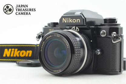 *N MINT /Strap* Nikon FA Black SLR 35mm Film Camera Ai 28mm f3.5 Lens From JAPAN