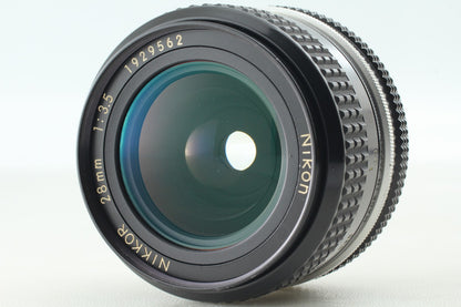 *N MINT /Strap* Nikon FA Black SLR 35mm Film Camera Ai 28mm f3.5 Lens From JAPAN