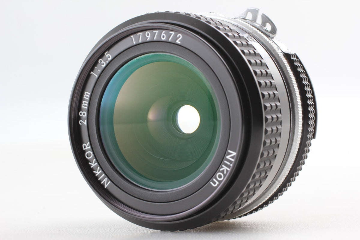 *Near MINT+++* Nikon FM Silver SLR 35mm Film Camera Ai 28mm F3.5 Lens From JAPAN