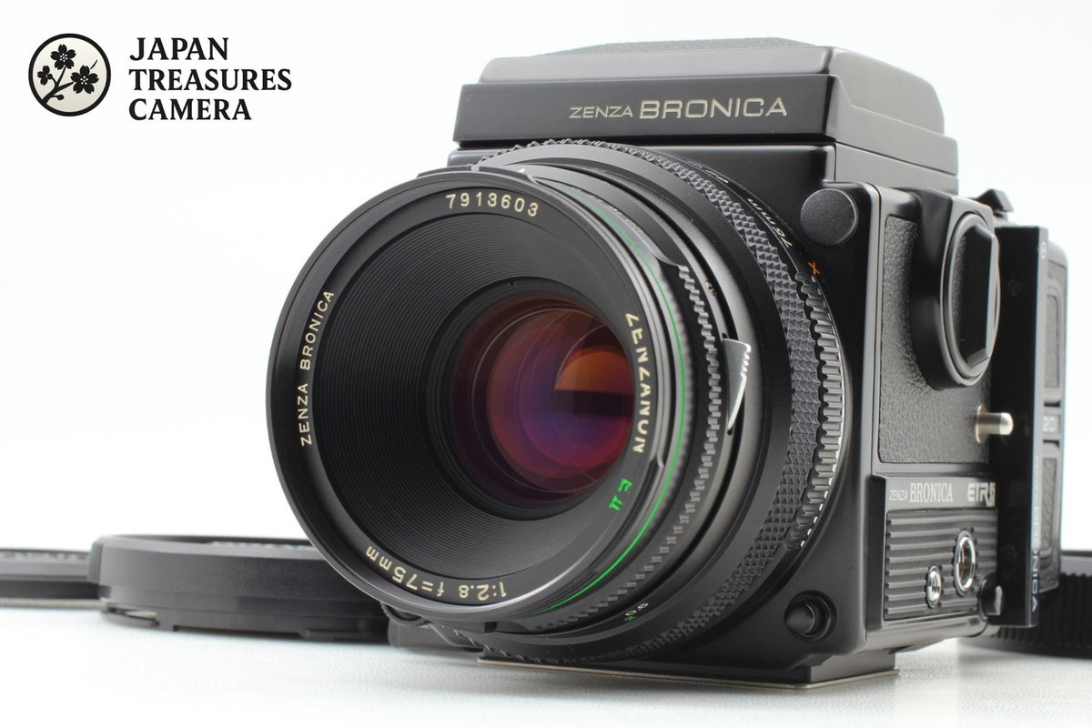 *Top MINT* Zenza Bronica ETR Si Waist Level Fider EII 75mm F2.8 Lens From JAPAN