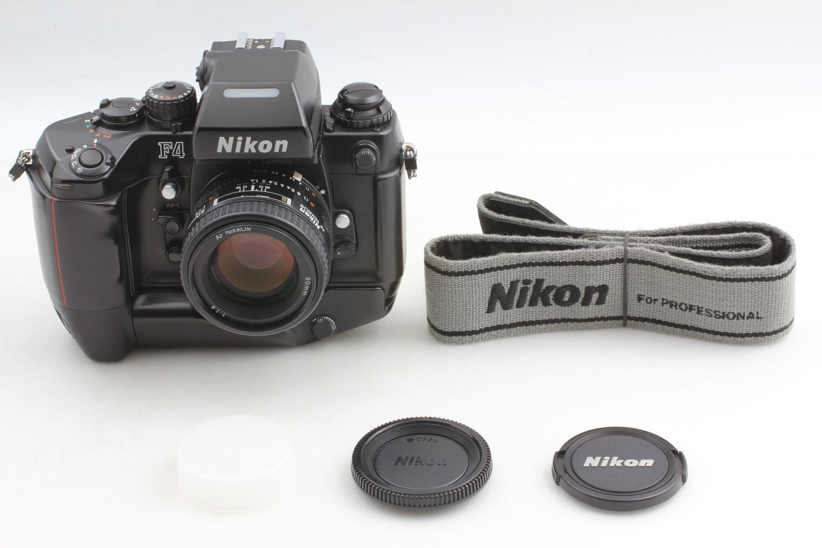 *N MINT+++ w/ Strap* Nikon F4S SLR 35mm Film Camera AF 50mm F1.4 Lens From JAPAN