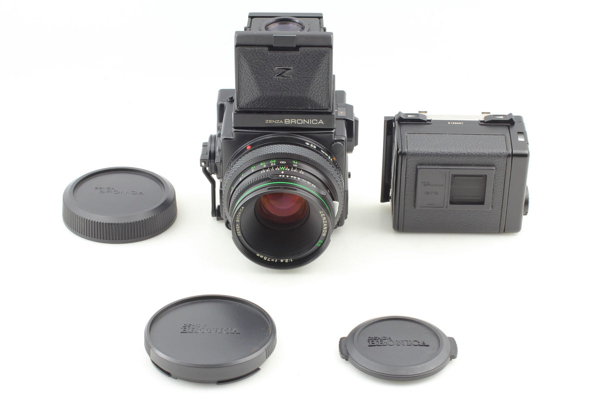 *Top MINT* Zenza Bronica ETR Si Waist Level Fider EII 75mm F2.8 Lens From JAPAN