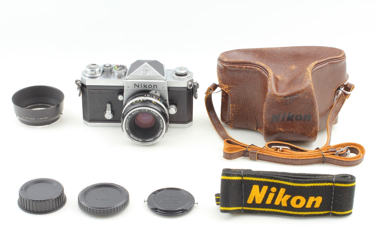 All Early S/N 640xxxx *MINT* Nikon F Eye Level 50mm 5cm f2 Lens 9 blades JAPAN