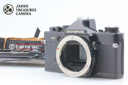 *N MINT w/ Recordata Back 2* Olympus OM-2 Black SLR 35mm Film Camera From JAPAN