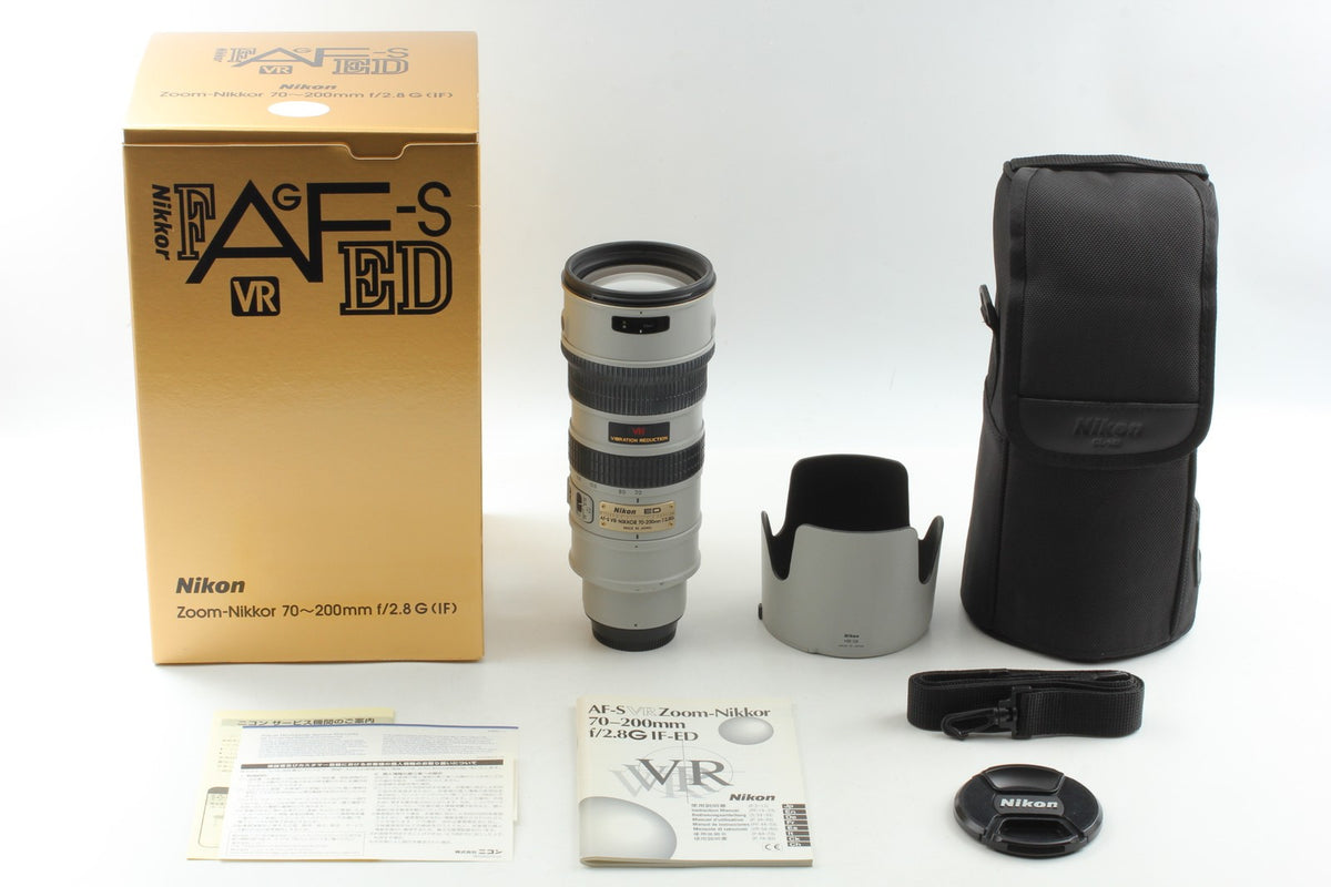 Rare Gray *MINT in Box /Hood* Nikon AF-S Nikkor 70-200mm F2.8 G ED VR Lens JAPAN
