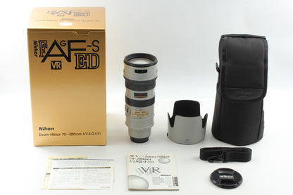 Rare Gray *MINT in Box /Hood* Nikon AF-S Nikkor 70-200mm F2.8 G ED VR Lens JAPAN
