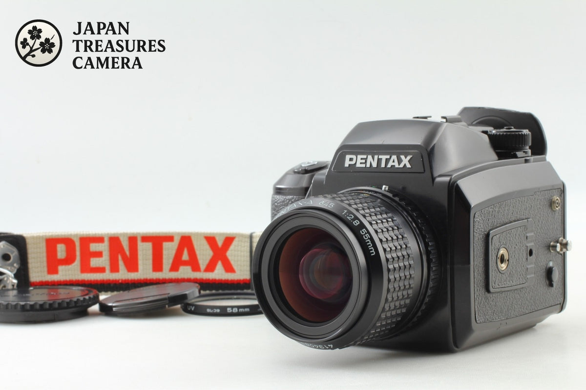 *Near MINT+++* PENTAX 645N Camera SMC A 55mm F2.8 Lens 120 Film Back From JAPAN