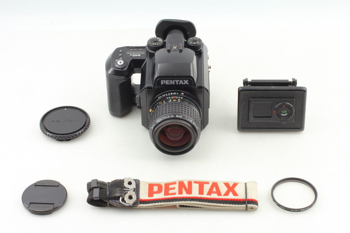 *Near MINT+++* PENTAX 645N Camera SMC A 55mm F2.8 Lens 120 Film Back From JAPAN