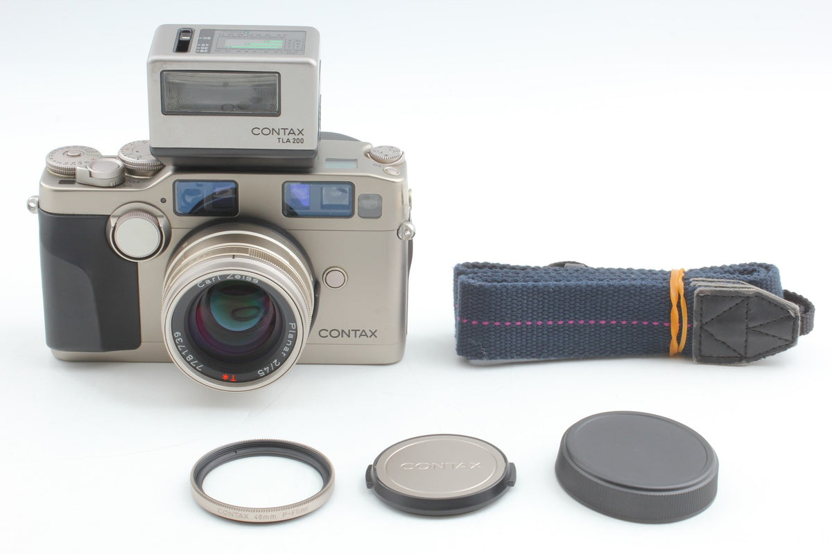 *MINT* CONTAX G2 35mm Film Camera Planar 45mm F2 Lens TLA200 Flash From JAPAN