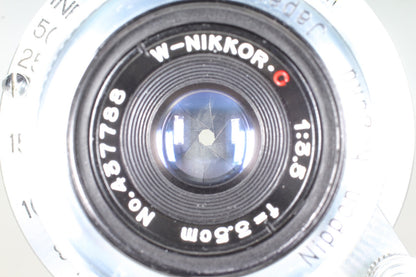 Rare in Box *Top MINT* Nikon W-Nikkor C 3.5cm 35mm f/3.5 MF Lens L39 From JAPAN