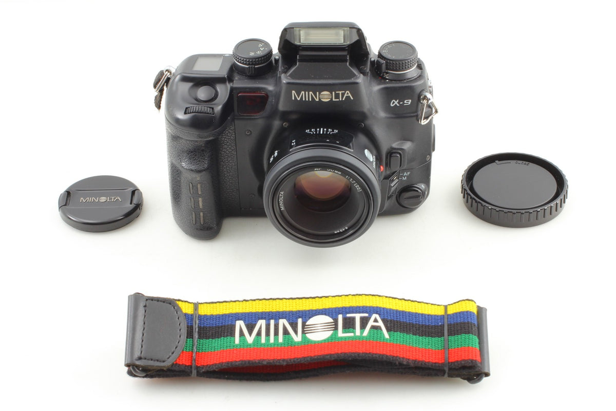 *MINT* MINOLTA α9 a9 Maxxum Dynax 35mm Film Camera AF 50mm F1.7 Lens From JAPAN