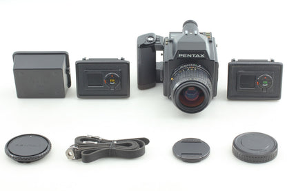 *N MINT+++* PENTAX 645 Camera SMC A 55mm F2.8 Lens 120 220 Film Back From JAPAN
