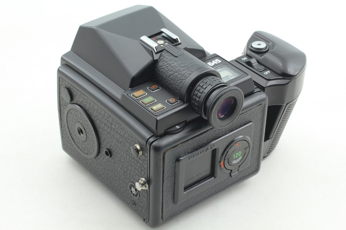 *N MINT+++* PENTAX 645 Camera SMC A 55mm F2.8 Lens 120 220 Film Back From JAPAN
