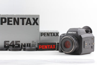 OH Serviced *Top MINT / Box* PENTAX 645 NII SMC FA 75mm F2.8 Lens 120 Back JAPAN