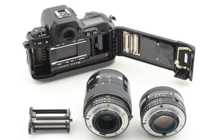 2 lens *Top MINT* Nikon F100 Camera AF 50mm F1.4D + 35-105mm F3.5-4.5 From JAPAN