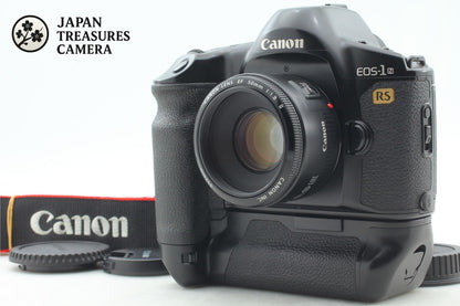 *MINT+++* Canon EOS-1N RS SLR 35mm Film Camera EF 50mm F1.8 II Lens From JAPAN