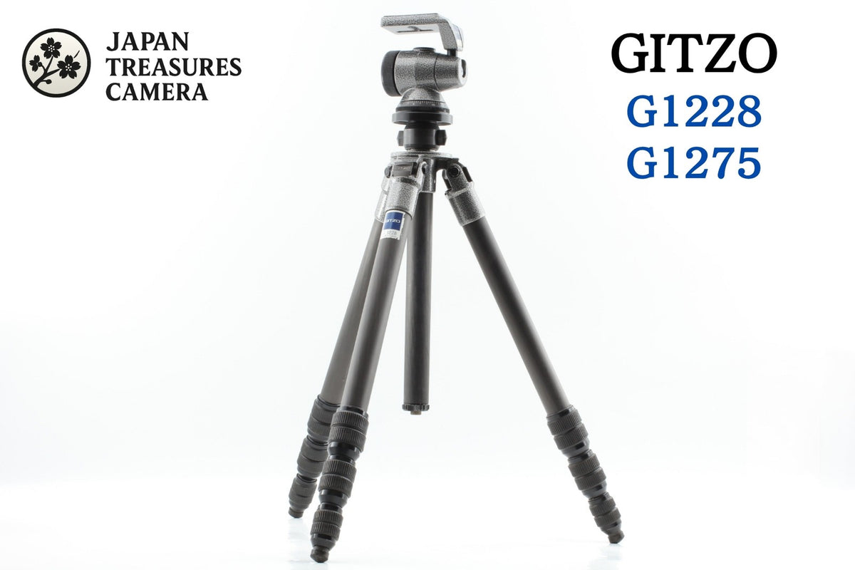 *N MINT* Gitzo G1228 Carbon Fiber Tripod G1275 Off Center Ball Head From JAPAN