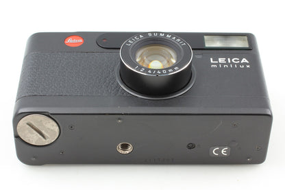 *Exc+5 /Case* Leica Minilux Black Summarit 40mm F2.4 35mm Film Camera From JAPAN