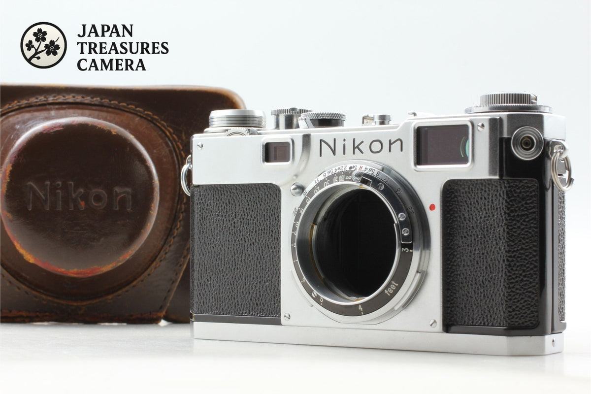 Late Black Dial *MINT w/ Case* Nikon S2 Rangefinder Film Camera Body From JAPAN