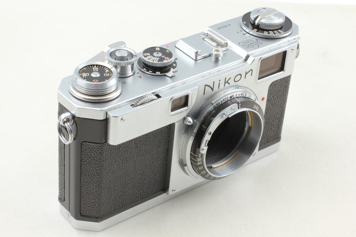 Late Black Dial *MINT w/ Case* Nikon S2 Rangefinder Film Camera Body From JAPAN