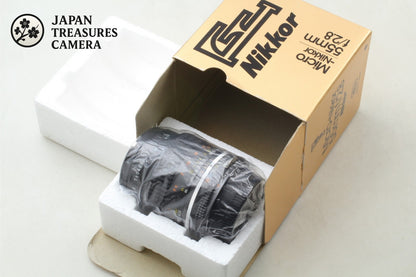 Almost Unused in Box* Nikon Ai-s Micro Nikkor 55mm F2.8 MF Macro Lens From JAPAN