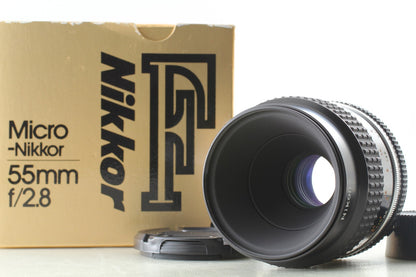 Almost Unused in Box* Nikon Ai-s Micro Nikkor 55mm F2.8 MF Macro Lens From JAPAN