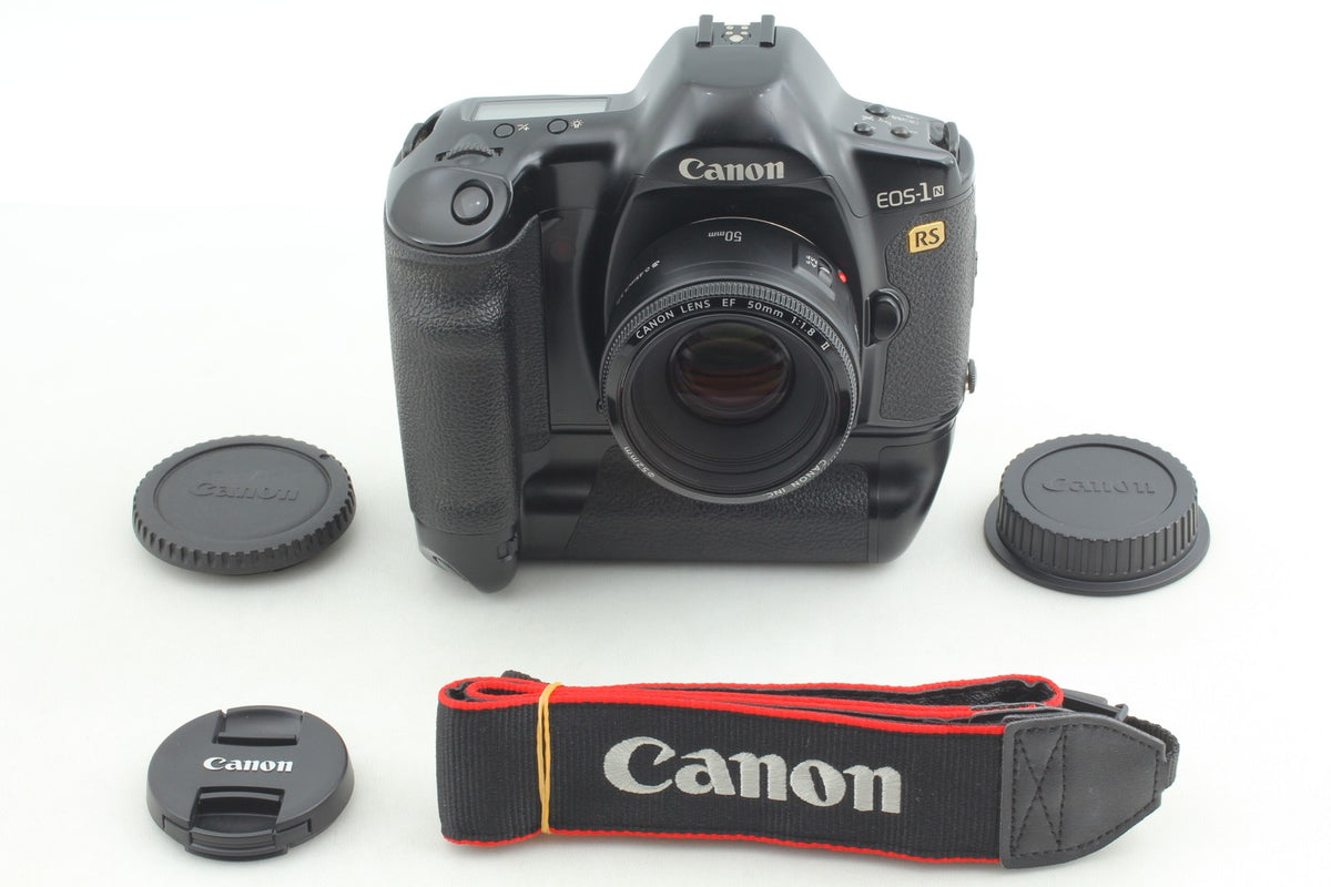 *MINT+++* Canon EOS-1N RS SLR 35mm Film Camera EF 50mm F1.8 II Lens From JAPAN