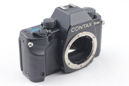 *N MINT+++* CONTAX Aria 35mm Film Camera Planar 50mm F1.4 T* AEJ Lens From JAPAN