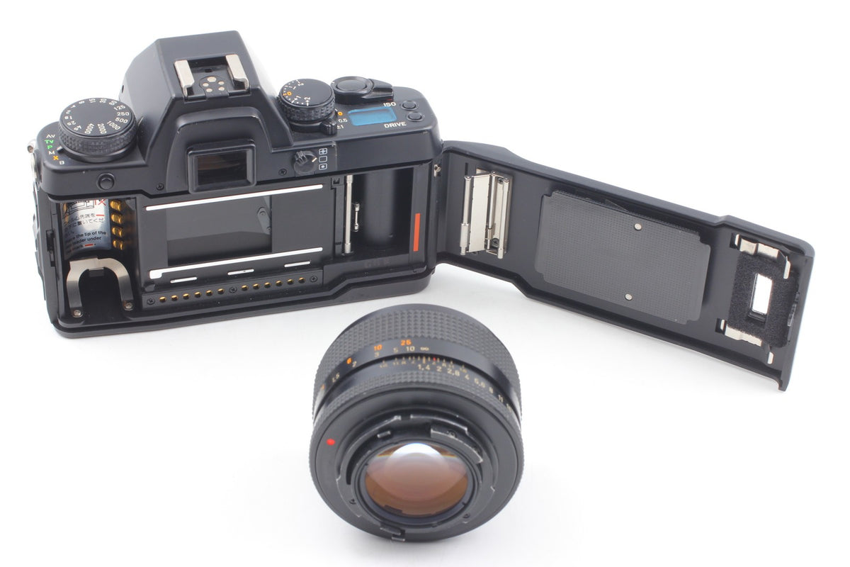 *N MINT+++* CONTAX Aria 35mm Film Camera Planar 50mm F1.4 T* AEJ Lens From JAPAN