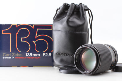 *Unused in Box* CONTAX Carl Zeiss Sonnar T* 135mm F2.8 MMJ Lens C/Y From JAPAN