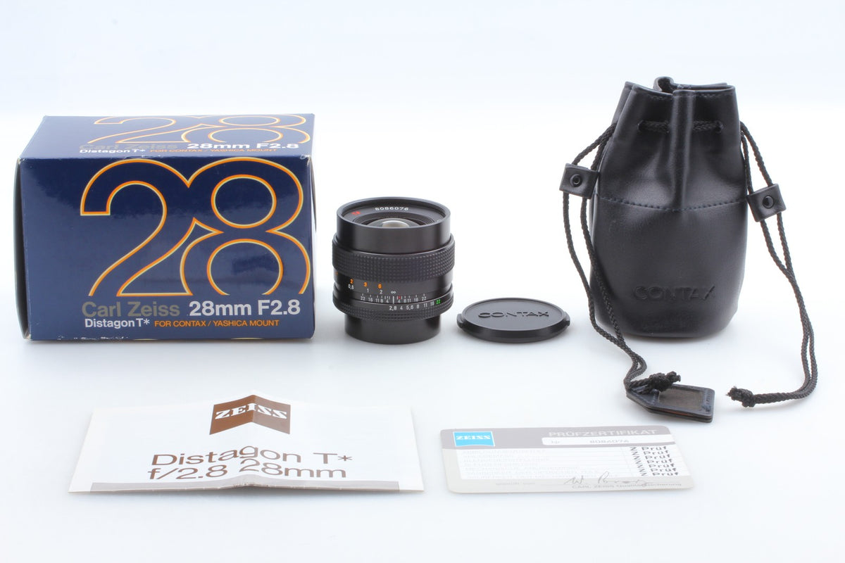 *Unused in Box* CONTAX Carl Zeiss Distagon T* 28mm F2.8 MMJ C/Y Lens From JAPAN