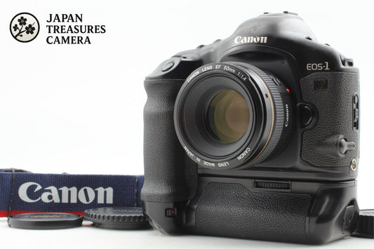 *N MINT w/ PB-E2* Canon EOS-1V HS 35mm Film Camera EF 50mm F1.4 Lens From JAPAN