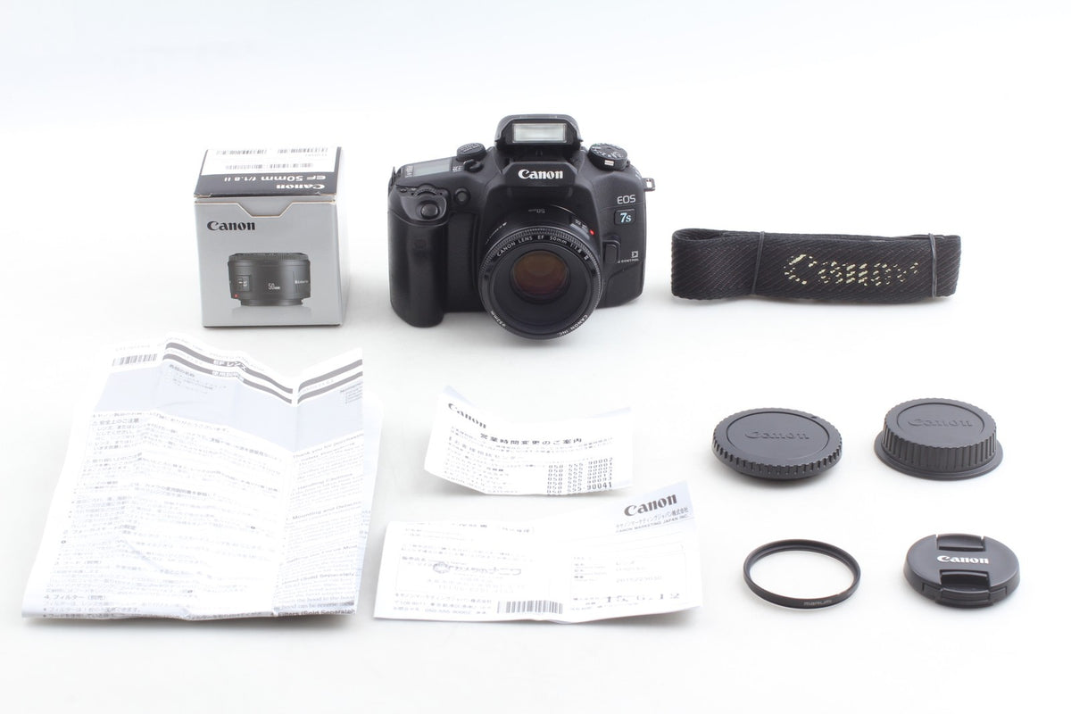 *Top MINT+++* Canon EOS 7S ELAN 7NE 35mm Film Camera EF 50mm F1.8 II From JAPAN