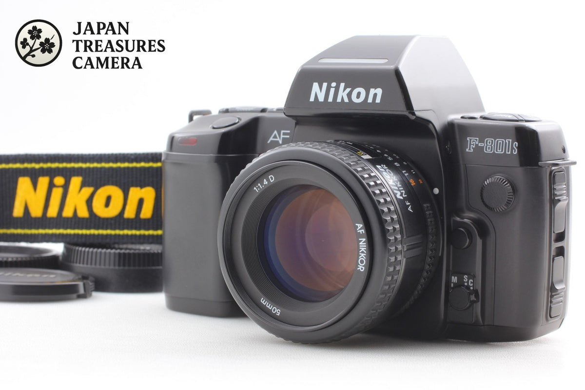 *MINT w/Strap* Nikon F-801 S SLR 35mm Film Camera AF 50mm F1.4 D Lens From JAPAN