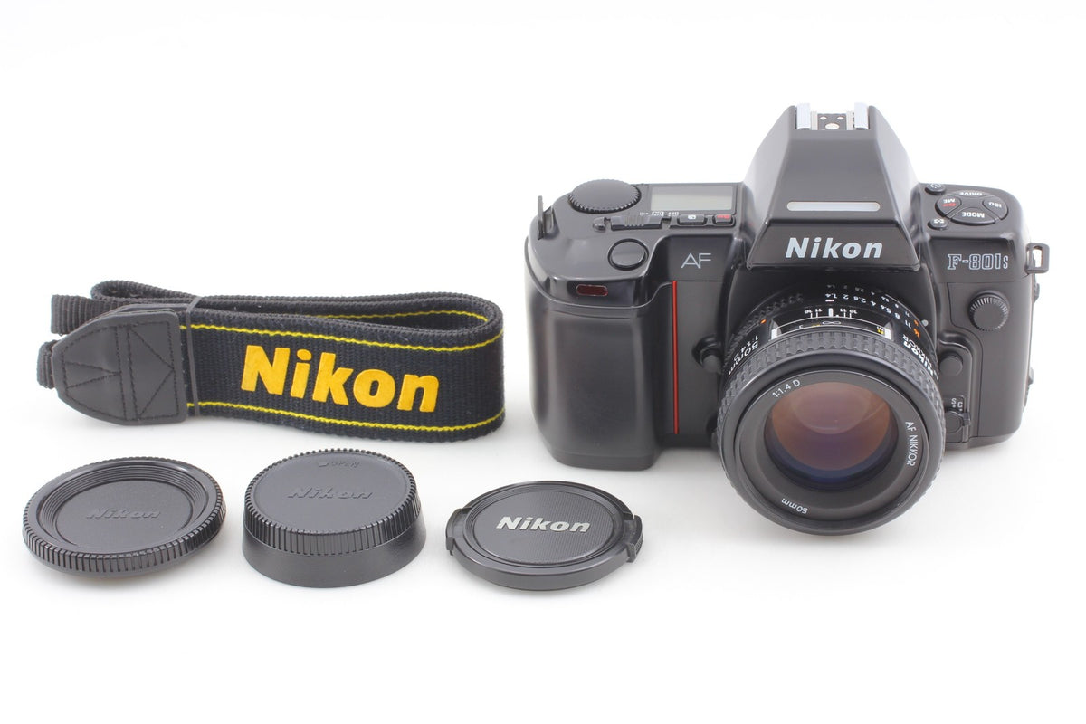 *MINT w/Strap* Nikon F-801 S SLR 35mm Film Camera AF 50mm F1.4 D Lens From JAPAN