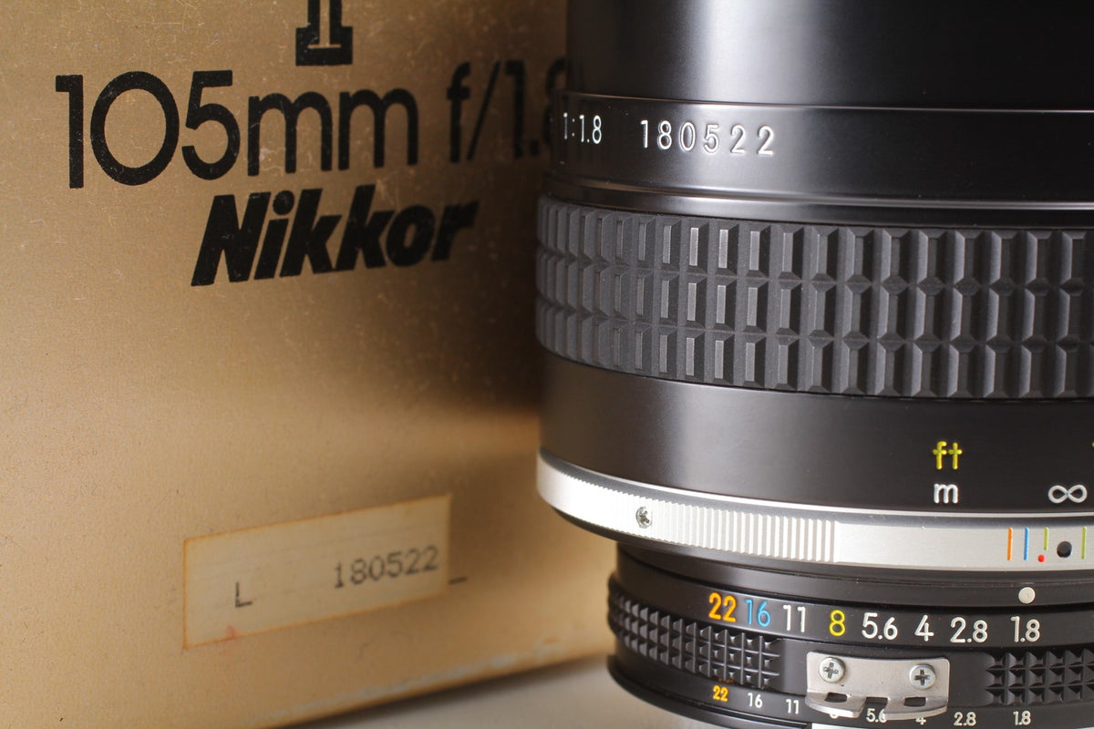 *Almost Unused in Box* Nikon Ai-s Nikkor 105mm f/1.8 MF Portrait Lens From JAPAN