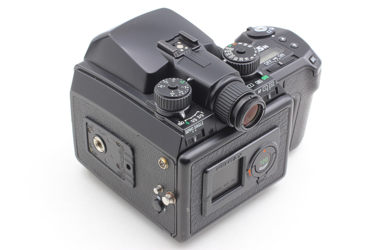 Read *Exc+5* PENTAX 645N Camera SMC A 55mm F2.8 Lens 120 Film Back From JAPAN