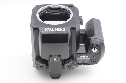 Read *Exc+5* PENTAX 645N Camera SMC A 55mm F2.8 Lens 120 Film Back From JAPAN