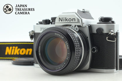 *MINT+++* Nikon New FM2 FM2N Silver SLR Film Camera Ai 50mm F1.4 Lens From JAPAN