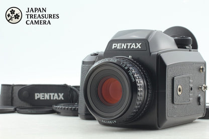 MINT+++ /Strap* PENTAX 645N Camera SMC A 75mm F2.8 Lens 120 Film Back From JAPAN