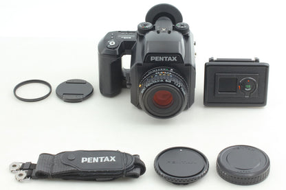 MINT+++ /Strap* PENTAX 645N Camera SMC A 75mm F2.8 Lens 120 Film Back From JAPAN