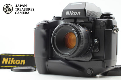 *Opt MINT w/ Strap* Nikon F4 SLR 35mm Film Camera AF 50mm F1.8 Lens From JAPAN