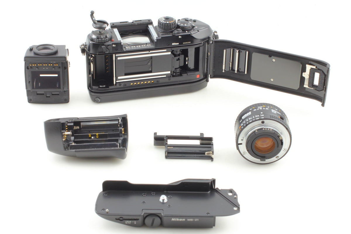 *Opt MINT w/ Strap* Nikon F4 SLR 35mm Film Camera AF 50mm F1.8 Lens From JAPAN