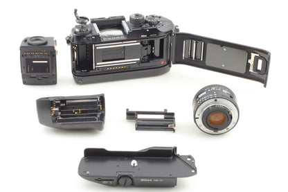 *Opt MINT w/ Strap* Nikon F4 SLR 35mm Film Camera AF 50mm F1.8 Lens From JAPAN
