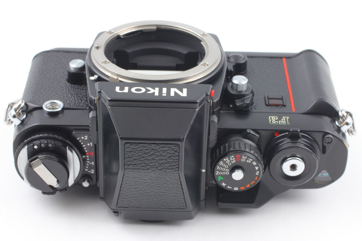 *Opt MINT* Nikon F3 Eye Level SLR 35mm Film Camera Ai 28mm F3.5 Lens From JAPAN