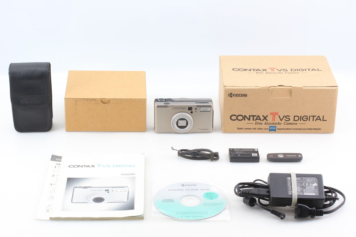 *Near MINT in Box* Contax TVS Digital Titanium 5.0MP Digital Camera From JAPAN
