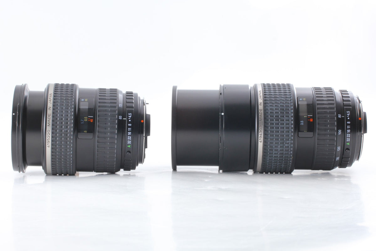 2 Lens *MINT w/ Hood* SMC Pentax 645 Zoom FA 45-85mm FA 80-160mm F4.5 From JAPAN