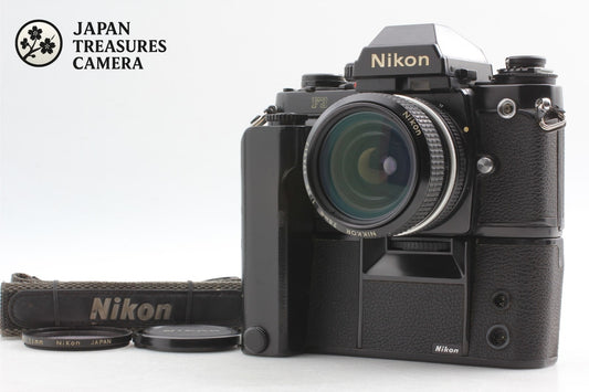 *N MINT w/MD-4* Nikon F3 Eye Level 35mm Film Camera Ai 28mm F3.5 Lens From JAPAN